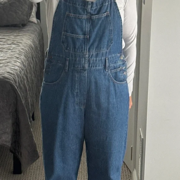 We The Free Light Blue Denim Overalls - Picture 2 of 6